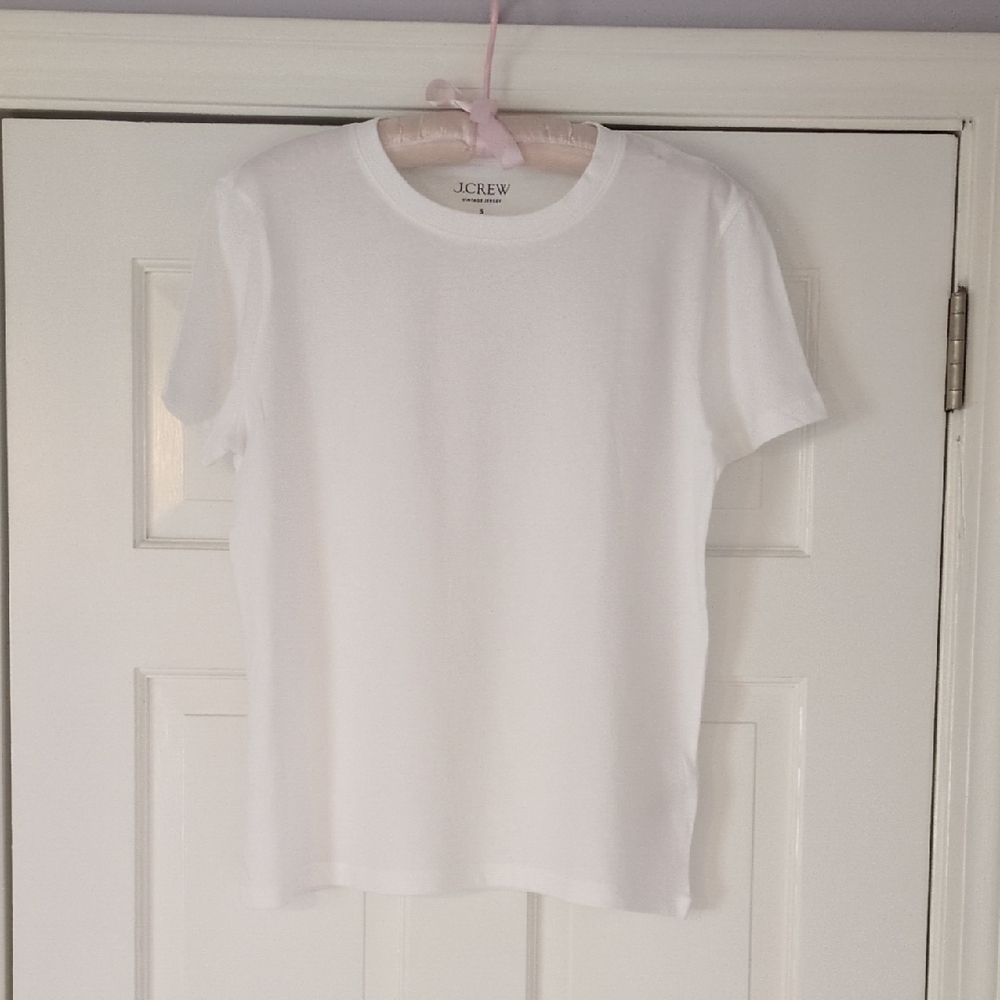 J. Crew White Short Sleeve Vintage Tee